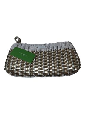 KATE SPADE - RARE VINTAGE Havana Gold Wicker Woven Talia Clutch Purse - NWT
